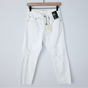 New! Levi's Premium 501 Original Cropped Straight Leg Jeans